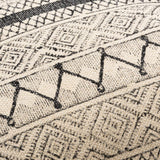 Calliope Monochrome Patterned Throw Pillow-Throw Pillows-Parc Decor