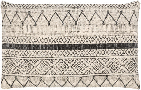 Calliope Monochrome Patterned Throw Pillow-Throw Pillows-Parc Decor