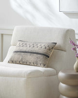 Calliope Monochrome Patterned Throw Pillow-Throw Pillows-Parc Decor