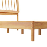 Cama Mid-Century Modern Solid Wood Spindle Bedframe