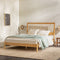 Cama Mid-Century Modern Solid Wood Spindle Bedframe-Bedroom-Parc Decor
