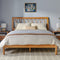 Cama X Spindle Mid-Century Modern Solid Wood Bed-Bedroom-Parc Decor