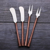 CAMELLIA CHEESE FORK & SPREADER 4 PC. SET