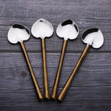 CAMELLIA HEART SPOON 4 PC. SET