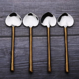 CAMELLIA HEART SPOON 4 PC. SET