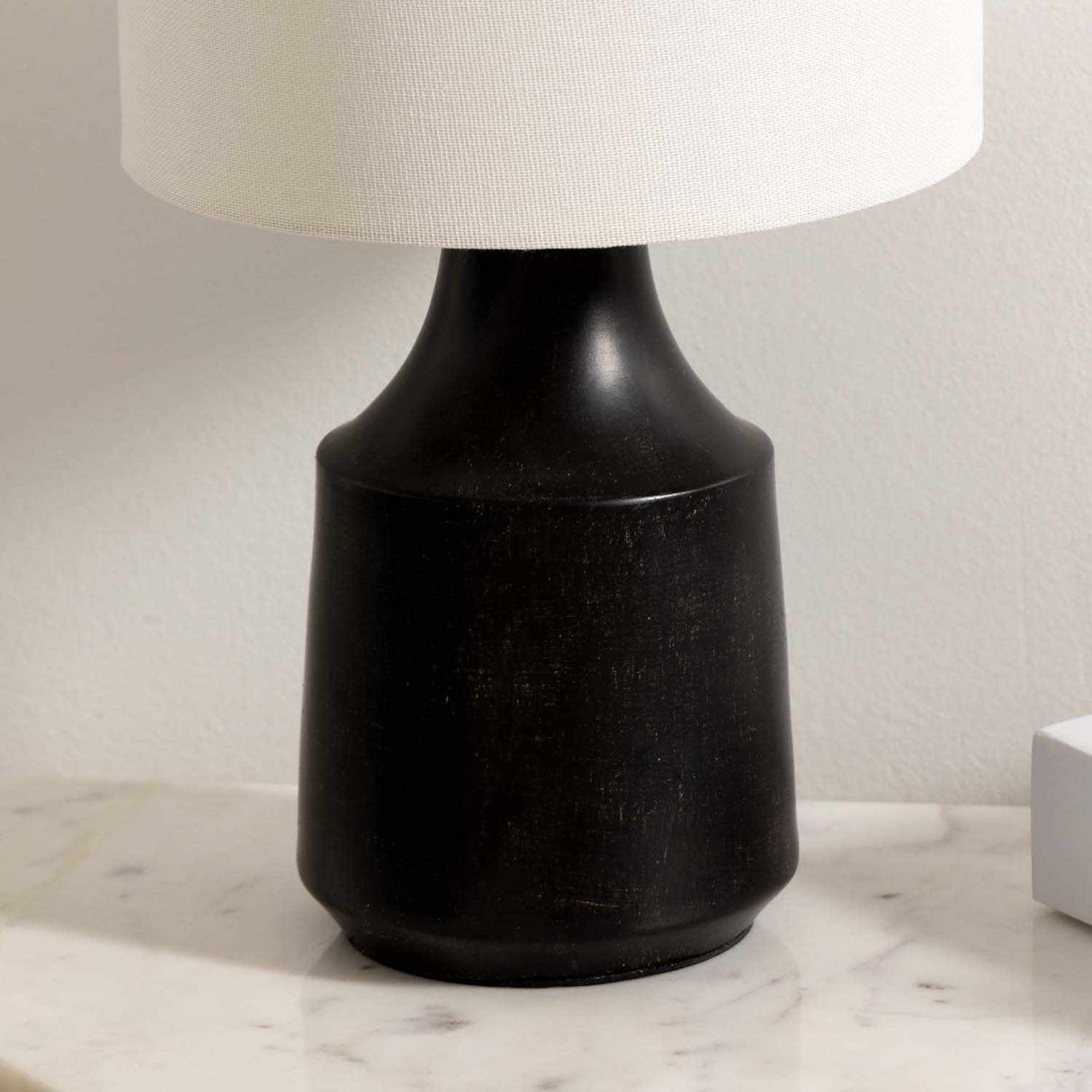Canayan Black and Natural Resin Table Lamp-Lighting-Parc Decor