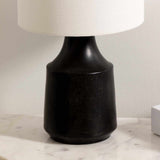 Canayan Black and Natural Resin Table Lamp-Lighting-Parc Decor