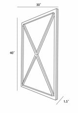 Candon Black Framed Mirror-Mirrors-Parc Decor