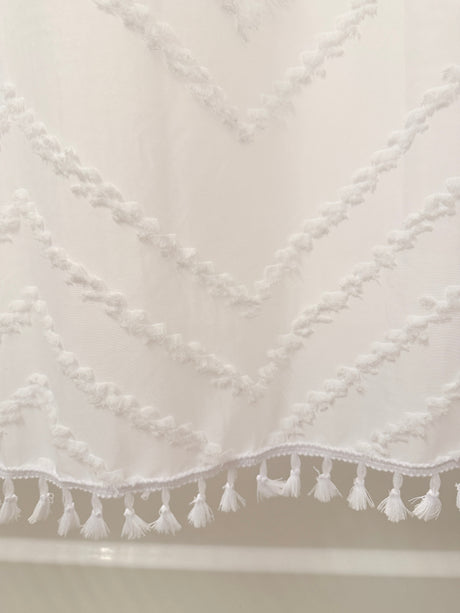 Capri Tufted Shower Curtain