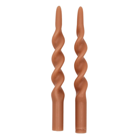 Caramel Swirl Candle - Pack of 2-Candle-Parc Decor
