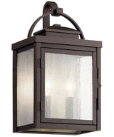 Carlson 15"H 2-Light Bronze Finish Outdoor Wall Lantern by Kichler