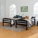 Carolina Transitional Solid Wood Twin-over-Twin Bunk Bed