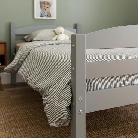 Carolina Transitional Solid Wood Twin-over-Twin Bunk Bed-Bedroom-Parc Decor