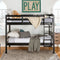 Carolina Transitional Solid Wood Twin-over-Twin Bunk Bed-Bedroom-Parc Decor