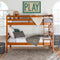 Carolina Transitional Solid Wood Twin-over-Twin Bunk Bed-Bedroom-Parc Decor