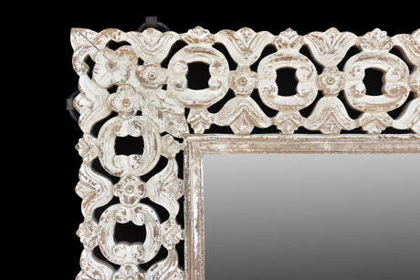 Carved Wooden Mirror-mirrors-Parc Decor