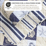 Caspian Collection Coastal Patchwork Quilt Set