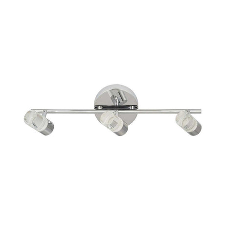 Catalina 19"W 3-Light LED Track Bar Light Fixture Brushed Nickel with Bubble Glass Shades