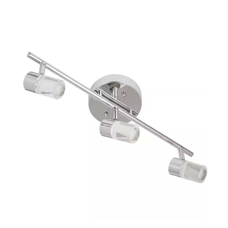 Catalina 19"W 3-Light LED Track Bar Light Fixture Brushed Nickel with Bubble Glass Shades