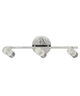 Catalina 19"W 3-Light LED Track Bar Light Fixture Brushed Nickel with Bubble Glass Shades-Semi Flush Mount-Parc Decor