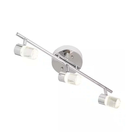 Catalina 19"W 3-Light LED Track Bar Light Fixture Brushed Nickel with Bubble Glass Shades