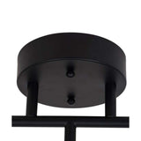 Catalina 23"W 3-Light LED Track Bar Light Fixture, Matte Black with Clear Glass Shades