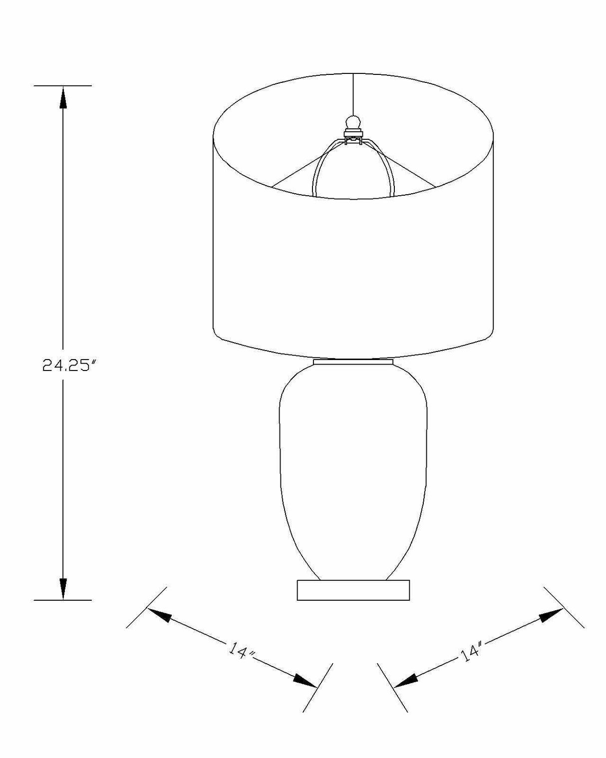 Cedar Table Lamp - Clearance-Lighting-Parc Decor