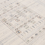 Center Pattern Natural Hand Loomed Wool Area Rug