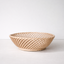 Ceramic Round Hand-Woven Basket – White, Beige & Pink Glazed Porcelain