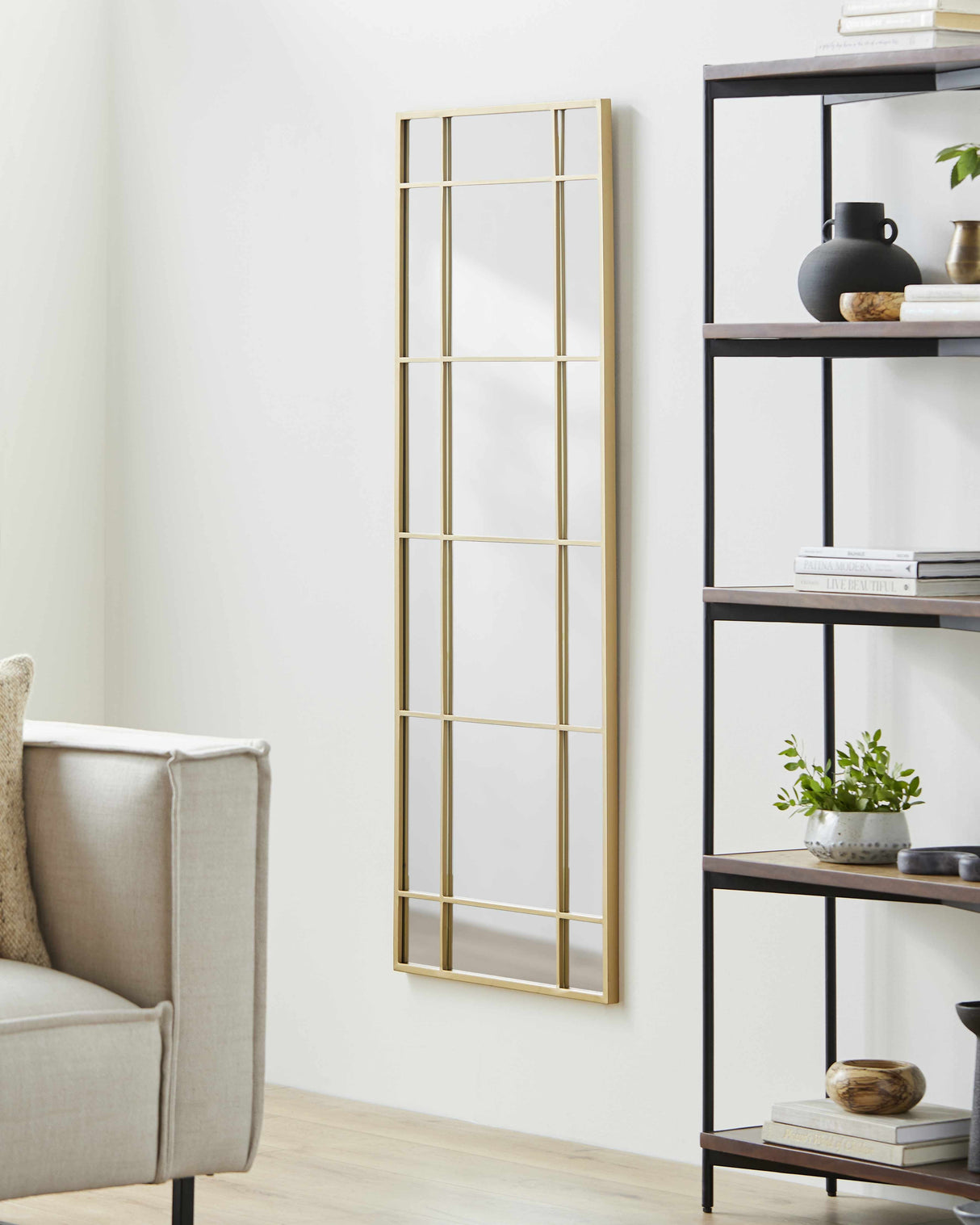 Cersosimo Round Gold Framed Mirror-Mirrors-Parc Decor