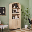 Chantelle Modern Arched Bookshelf with Cabinet-Home Office-Parc Decor