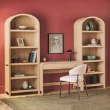 Chantelle Modern Arched Bookshelf with Open Shelves-Home Office-Parc Decor