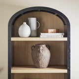 Chantelle Modern Arched Bookshelf with Open Shelves-Home Office-Parc Decor