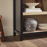 Chantelle Modern Arched Bookshelf with Open Shelves-Home Office-Parc Decor