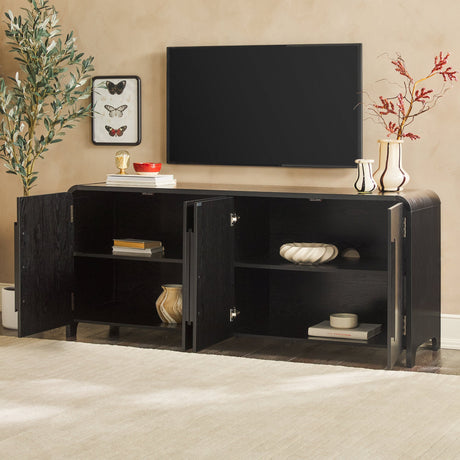 Chantelle Modern Curved Buffet Sideboard and TV Stand-Dining / Kitchen-Parc Decor