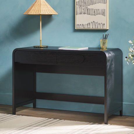 Chantelle Modern Curved Writing Desk-Home Office-Parc Decor
