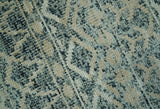 Charcoal, Gray and Beige 5x7 Hand Knotted Southwestern Tribal Trellis wool Rug