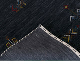 Charcoal Tribal Center Medallion Hand Loomed Wool Area Rug