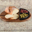 Charcuterie / Serving Tray w/ 2 Triangular Ceramic Bowls