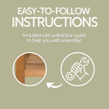 Charleston Natural Teak Spa/Bathroom Under Sink Storage Bench-Parc Decor