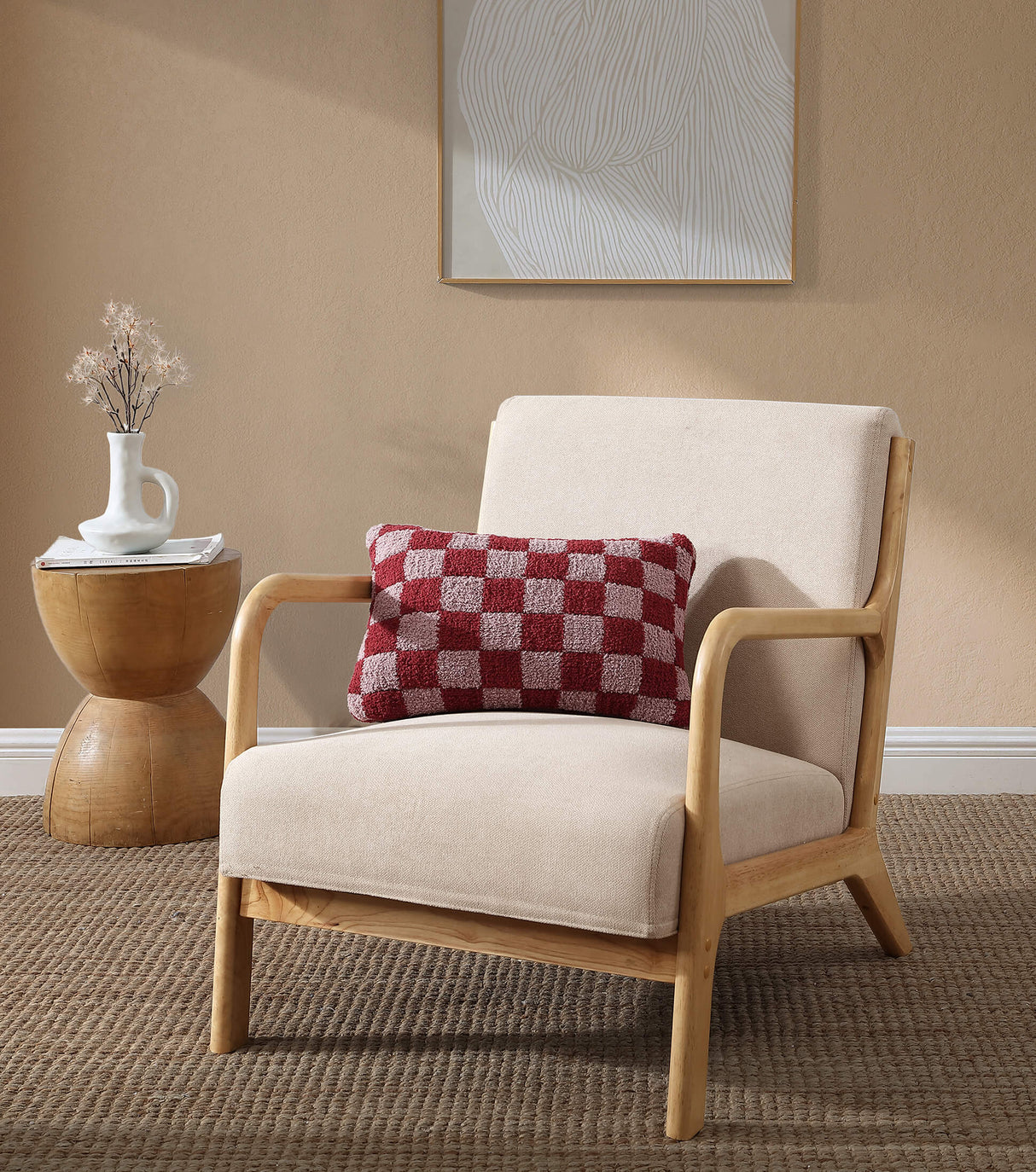 Checkerboard Mini Pillow-Pillows-Parc Decor