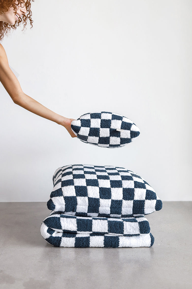 Checkerboard Throw Pillow-Pillows-Parc Decor