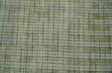 Checkered Olive Green & Beige 8x10 Hand Made Blended Wool Flatwoven Area Rug