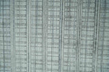 Checkered Silver, Brown and Gray 8x10 Hand Made Blended Wool Area Rug