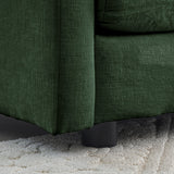 Chenille Modular Cloud Couch with L-Shaped Sectional and Ottoman-sofa-Parc Decor