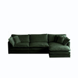 Chenille Modular Cloud Couch with L-Shaped Sectional and Ottoman-sofa-Parc Decor