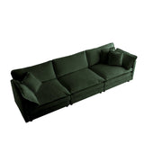Chenille Modular Cloud Couch with L-Shaped Sectional and Ottoman-sofa-Parc Decor