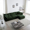 Chenille Modular Cloud Couch with L-Shaped Sectional and Ottoman-sofa-Parc Decor