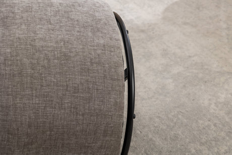 Chenille Swivel Accent Barrel Chair-Living Room-Parc Decor