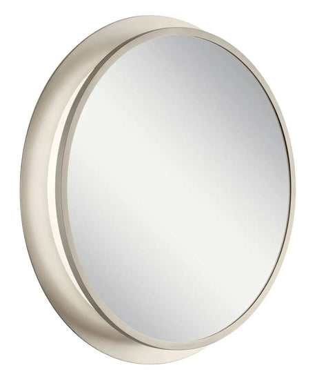 Chennai 30"W Premium Backlit LED Bathroom Vanity Wall Mirror, Satin Nickel Finish by Kichler